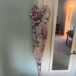 Windsor Lavender Floral Asymmetrical Dress